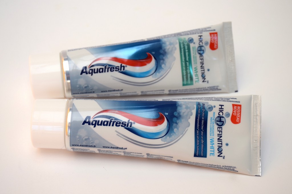 Gamme High Definition White Dentifrice Aquafresh tube